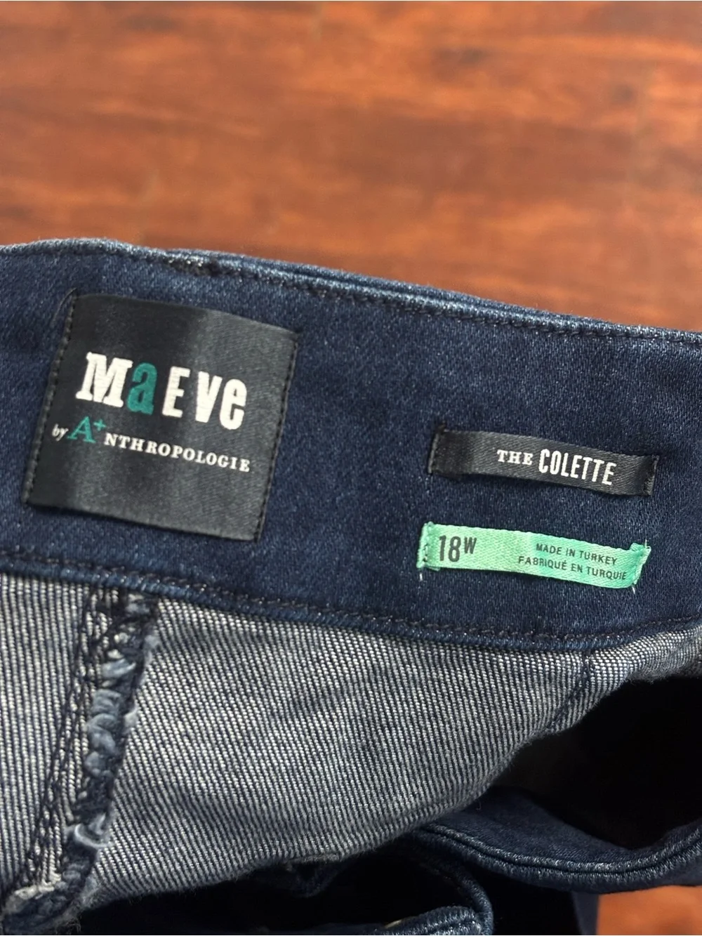 Maeve by Anthropologie High-Rise Colette Shorts in Dark Denim Size 18W - Picture 4 of 4
